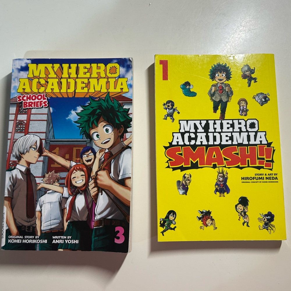 My Hero Academia Set: MHA School Briefs Vol. 3 Manga, MHA SMASH!! Vol. 1